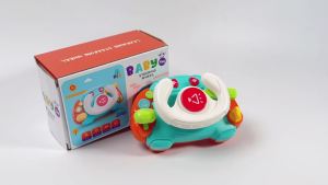 Montessori Early Learning Infant Toys 6 8 12 18 Months Baby Musical ToysSteering Wheel Toy with Sound and Lights1st Birthday Gifts for BoysSensory Toys for Toddlers 1-3 Years Old