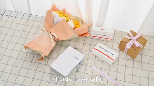 Niimbot N1 Satin Ribbon Waterproof Oil Proof Thermal Transfer Label Carbon Ribbon Set Suit for N1 Printer