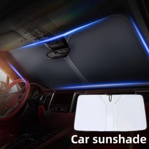 For Tesla Model 3 Y Juniper Highland 2025-2020 Front Windshield Sunshade Folding Window Sun Shade Cover Heat Protection Visor