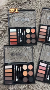 DW 11-Colors Eyeshadow & 5in1 Eyebrow Kit – Complete Eye Makeup Set | Long-Lasting & Easy to Use