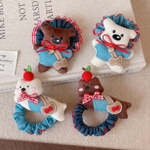 Adorable Bear Hair Ties for Kids New 2025 Elastic Hair Bands Baby Girls Hair Accessories No Damage to Hair Cute Ball Head Ties