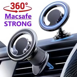 Magnetic Car Phone Holder Universal Air Vent/Dashboard Mount for iPhone 15/14/13/12 Samsung Xiaomi MagSafe Compatible