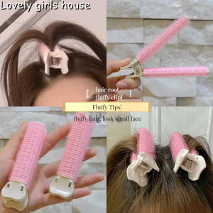 【♡Lovely girls house♡】Hair Root Fluffy Bangs Hair Accessories Natural Fluffy Curly Hair Clip for Women