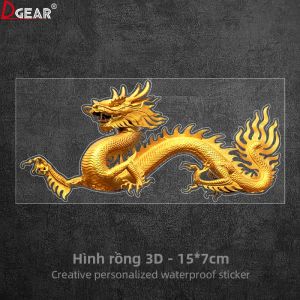 Decal Trang Trí Xe Hình Rồng Che Khuyết Điểm Chống Nước