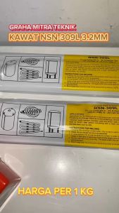 Kawat Las Stainless NSN-309L 3.2mm / Kawat Tahan Karat NSN-309L 3.2 - PER 1 KG