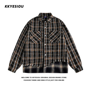 เสื้อเบสบอลขนแกะถักลายสก็อตสีแดงสไตล์ย้อนยุค สไตล์อเมริกัน สำหรับคู่รัก แฟชั่นสตรีท สำหรับผู้ชายและผู้หญิง