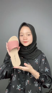 Sendal Rajut Comet Wanita Sol Karet Anti Slip Motif Polos - Kualitas Premium