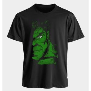 Marvel Mens and Womens T-shirts Hulk Summer American Spring and Autumn Sports Fitness Casual Trend Oversized Short-sleeved