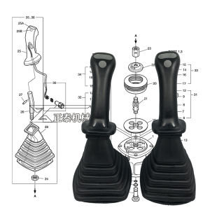 Doosan Daewoo DH225-9 DX260 300-9 Dustproof Handle Grip Lever for Pilot Valve K9001130 Automobile Interior System Maintenance