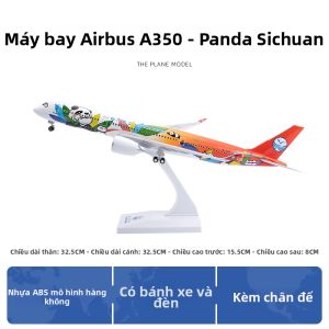 JIZHICHEN | Bộ Sưu Tập Mô Hình Máy Bay A350 Gấu Trúc Hãng Hàng Không Sichuan