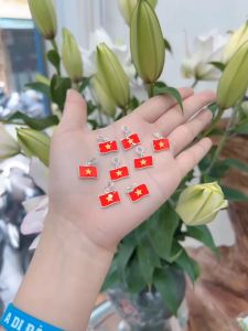 Mặt Dây Chuyền Bạc Lá Cờ Việt Nam Bạc Hiểu Minh MDN487