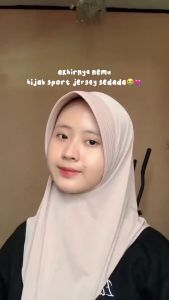 Kerudung sekolah anak SD SMP Kerudung sport Jersey Ala Kenan kerudung bergo Sekolah Hijab hamidah
