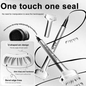 LOWER EYELASH STAMP MAKEUP PROFESSIONAL DUAl-ENDED WATERPROOF + EYELINER PEN Cop bulu mata bawah kalis air Pen lukis eyeliner kalis air