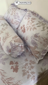 Bộ Chăn Ga Gối Tencel Silk Hoa Văn Cao Cấp Mềm Mịn Thoáng Mát - Nhiều Kích Thước