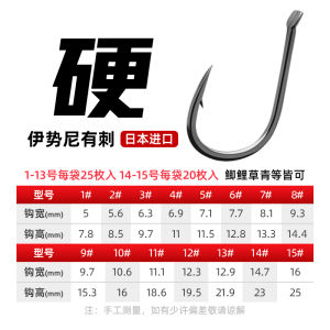 Móc Câu Cá BMY Dây Câu Lơ Lửng Móc Câu Lưỡi Liềm Mới Móc Câu Cá Carp Móc Câu Lưỡi Liềm Ise Ni New Kanto Móc Câu Cá Nam Hải