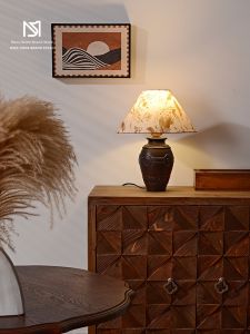 MOYU | Vintage French Chinese Aesthetic Bedside Lamp