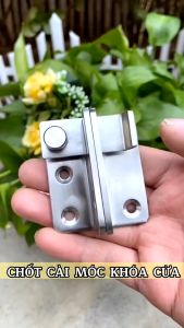 Couspan Chốt khóa cửa inox 304 full ốc vít then cửa bằng vật liệu thép không gỉ K01 chắc chắn và bền bỉ dày 3.5mm - 108