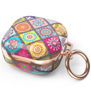 Ốp mạ cho Samsung Galaxy Buds2 Pro Buds FE Vỏ chống sốc TPU cứng thời trang có dây buộc cho Galaxy Buds Live