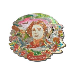 Changsha 3D Wooden Magnetic Fridge Magnet Travel Souvenir National Trend Decorative Building Pattern New Chinese Style Home Decoration