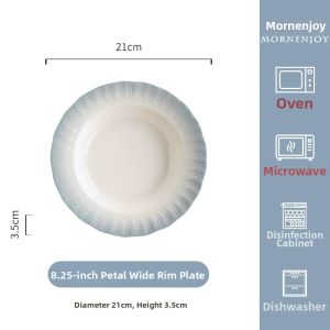 mornenjoy | Underglaze Colored Simple Ceramic Dinnerware Set