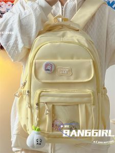 Túi Đeo Vai Nữ Dung Tích Lớn Nhiều Ngăn Nhẹ Du Lịch Túi Học Sinh Túi Đựng Sách Túi Du Lịch Túi Đeo Vai Bằng Vải Polyester