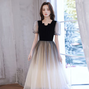 Elegant French Style Evening Gown Luxury Long Dress Womens High-End Sensation Art Exam Adult Ceremony Winter Ball Hostess