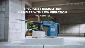BOSCH GSH 11EV PRO Demolition Hammer SDS-Max 1500W H/D | Vibration Control