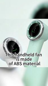 Portable Handheld Turbo Fan Mini Portable Fan with LED Display Personal Fan Handheld USB Rechargeable Fan
