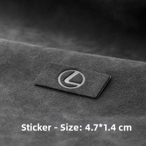 Interrior Renovation Faux Suede Stickers for Car Emblems and Dashboards