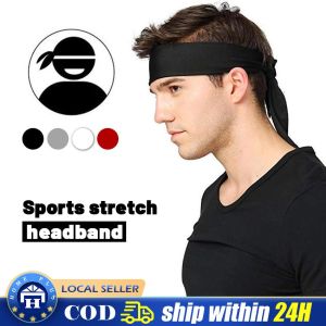 Ninja Style Headband: Cotton Tie Back Headbands & Moisture Wicking Workout Bandanas