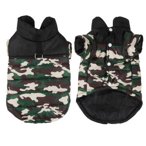 Dog Winter Clothes For Small Medium Pet Dog Cat Warm Windproof With D-Ring Botton Vest Jacket Yorkshire Chihuahua Puppy Outfits