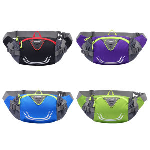 【HCS】 Nylon Jogging Waist Bags Portable Phone Belt Bags with Zipper Sports Accessories