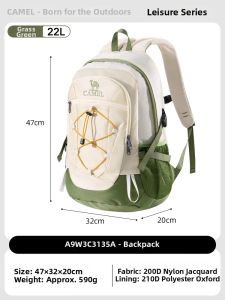 CAMEL | Waterproof Commuter Backpack for Hiking Travel
