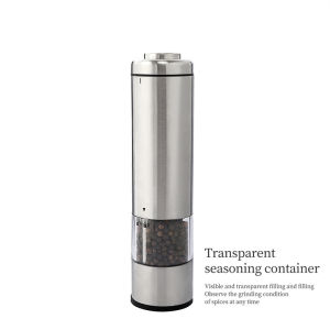 2024 New arrival  Hots Sales Stainless Steel Electric Pepper Mill Grinder Kitchen Pepper Mill