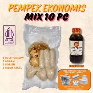 Pempek Paket Kecil ekonomis Mix 10 PC Mpek Mpek Palembang murah