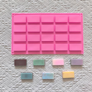 1pc 20 cavity rectangular silicone mold used for chocolate desserts cookies DIY non stick baking molds