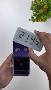 Xiaomi Temperature and Humidity Monitor Clock นาฬิกาดิจิตอลวัดอุณหภูมิและความชื้น | หน้าจอ E-Ink ขนาด 3.7 นิ้ว