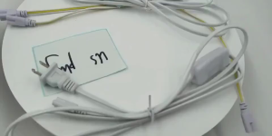 Single/Double-End T4-T8 LED Tube Power Cable with US Plug & Switch for Lamp Light Connector