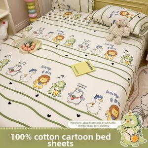 MINGSHA | Cotton Bedding Set for Dormitory Students Single Size 1.2m