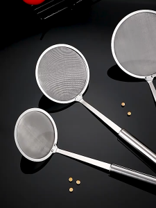 Oil Strainer Kitchen Spoon Hot Pot Skimmer Spoon Fine Mesh Kitchen Filter Colander Flour Soy Milk Oil Strainer