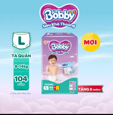 Tã quần Bobby Mega Jumbo L96+4 miếng