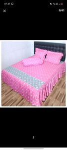 SPREI RUMBAI MOTIF KEKINIAN 200 X 200 (EXTRA KING) FREE SARBAN 2 SARGUL 2