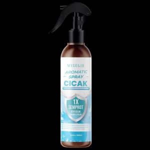 Wiselie Aromatic Spray Pengusir Cicak dengan Formula Dijamin Ampuh 100% Mengusir Cicak Secara Efektif dan Aman Tidak Meninggalkan Bau Menyengat Melindungi Rumah dari Cicak Menjaga Kebersihan Dinding dan Langit-Langit Tahan Lama Cocok untuk Semua Ruangan