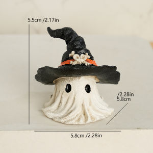 A Halloween Statue Ornaments Horror Hooded Little Ghosts Creative Resin Crafts Gifts Holiday Decorations