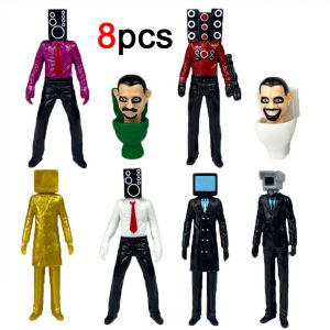 Bandai | Skibidi Toilet Man Camera Man Figure TV Man Speaker Man Model Cameraman Action Figures Decorations PVC Doll Toy Collectible