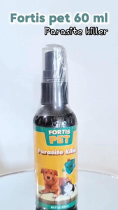 Fortis pet parasite killer 60ml obat jamur kudis gatal kucing anjing