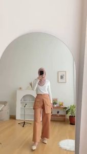 Celana Panjang Wanita Kulot Highwaist Palazzo Pants Bess Pocket Premium || Kulot Palazo Pants