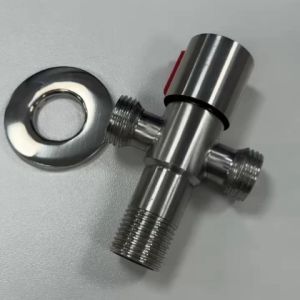 304 Stainless Steel One Way Angle Valve Two Way Angle Valve 1/2Shower Head Basin and Kitchen Faucet and Water Heater