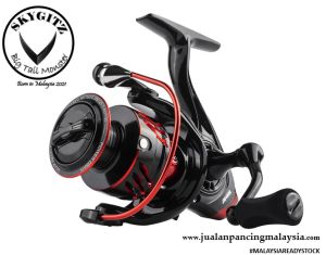 SKYGITZ MALAYSIA JETSHARK TWIN POWER JM1000-6000 8kg Max drag Metal Spool Handle Eva Grip Spinning Reel