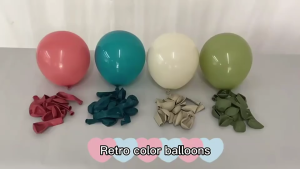 Balon Latex Doff Retro Dekorasi Ultah Bulat Tebal Murah Ukuran 5 Inch Satuan isi 20 Pc